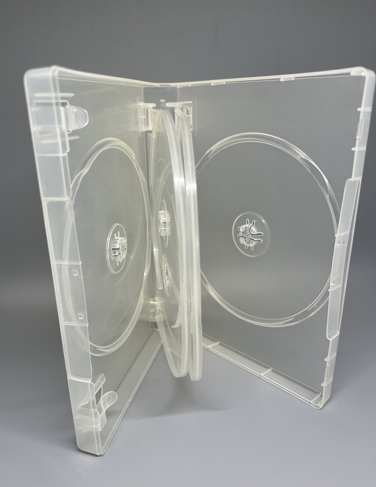 2 PCS TOP QUALITY 27MM MULTI 6 DISC DVD CASE, BOOKLET CLIP, SUPER CLEAR, BQJ6
