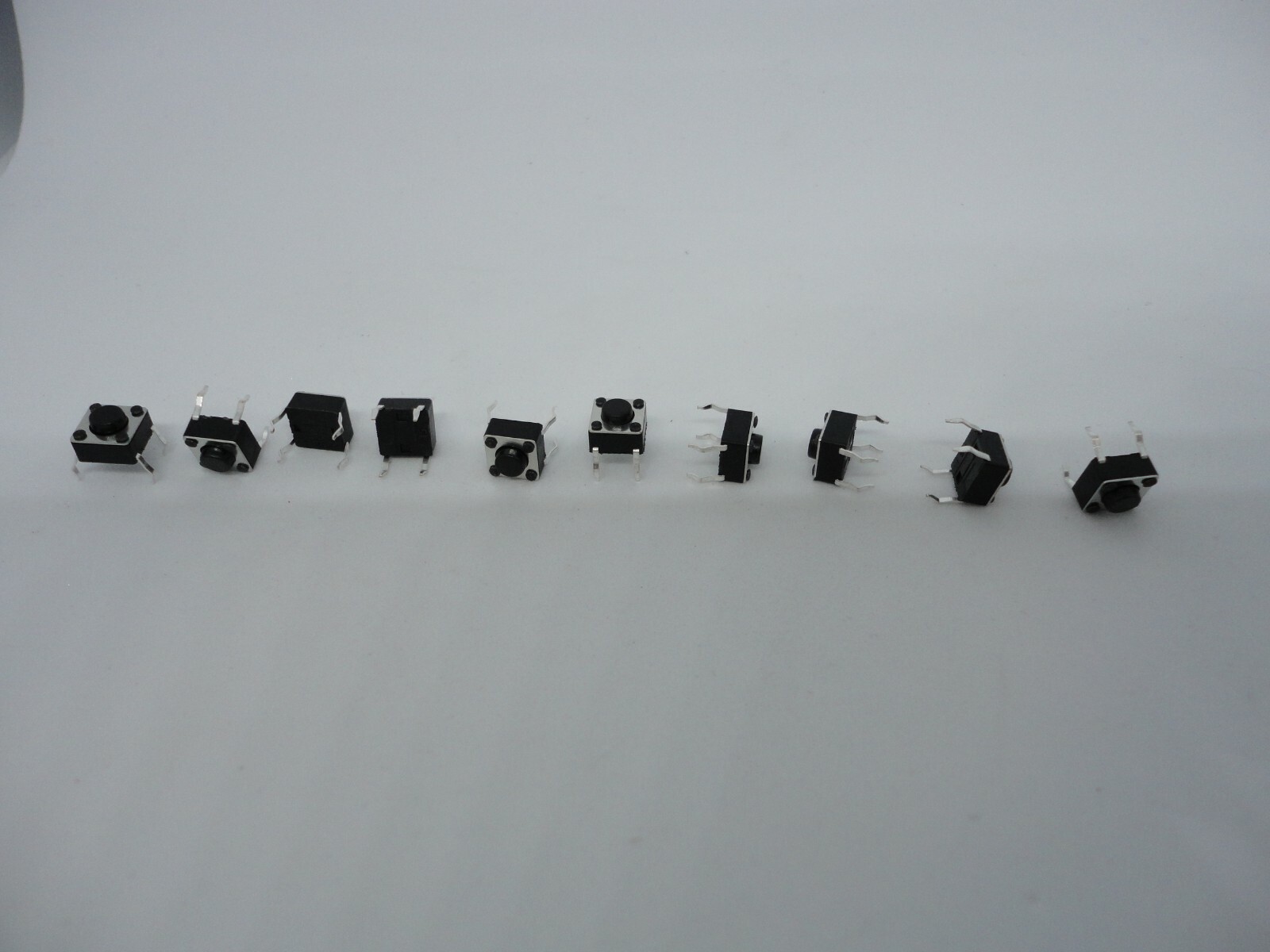 10 Pcs Pack Lot 6x6x4.3mm Momentary Push Micro Button Tactile Switch DIP 4 Pins