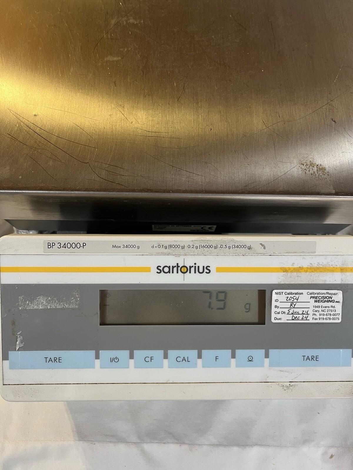 Sartorius 34kg Balance BP 34000-P Ready To Use Last Cal Dec 2024