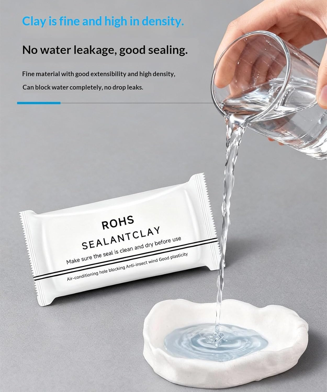 14Pcs White Waterproof Sealant Clay Mastic Air Conditioning Hole Repair Sealing