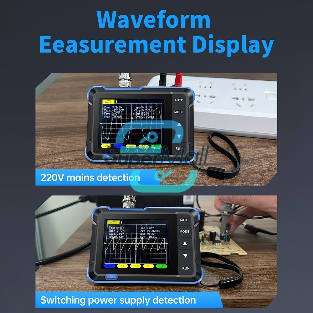 FNIRSI DSO152 Handheld Mini Oscilloscope Type-C Portable Digital Oscilloscope US