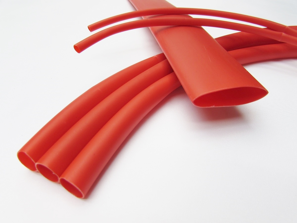 (1 FOOT) 1/4″ Red Heat Shrink Tube 3:1 Dual Wall Adhesive Glue Marine 6.4mm ID