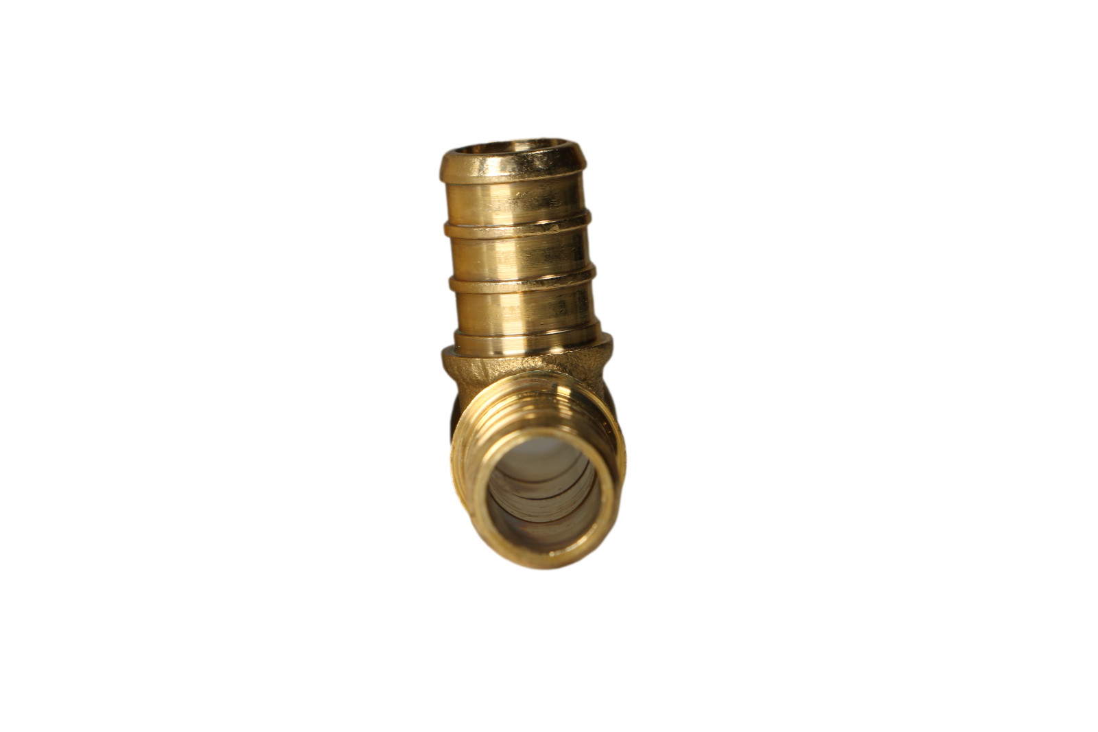 25 PIECES 1/2″ X 1/2″ X 1/2″ PEX TEE – BRASS CRIMP FITTINGS (LEAD-FREE BRASS)