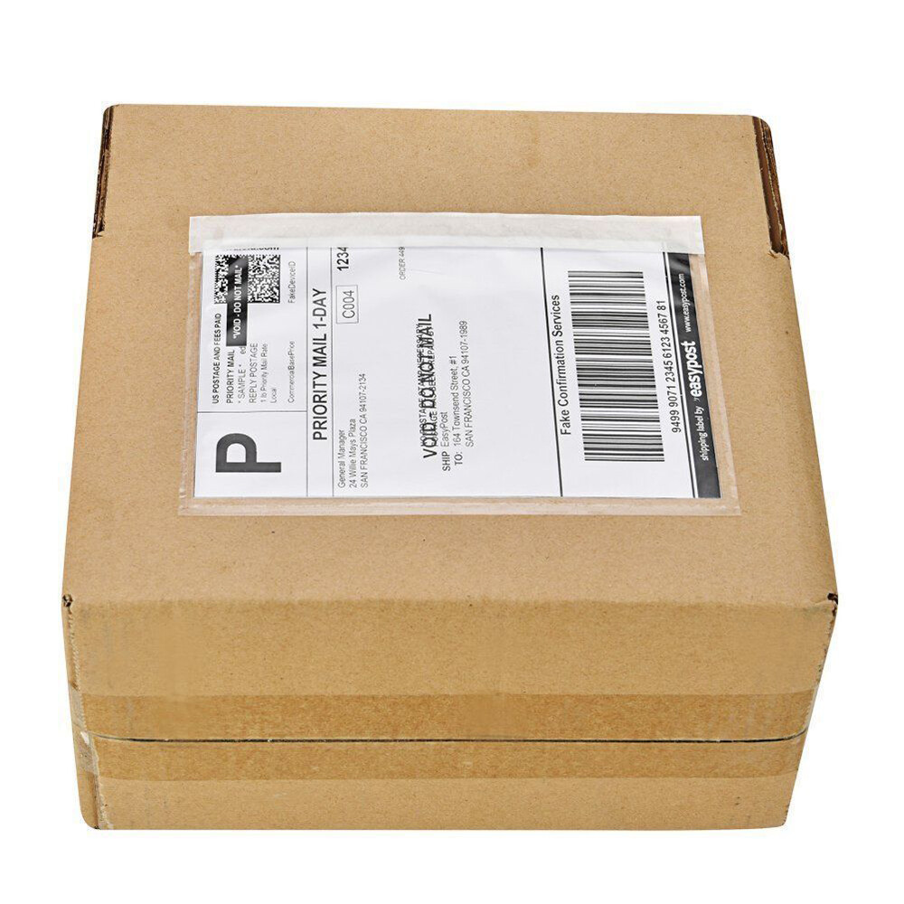 6″ x 9″ Clear Adhesive Packing List Shipping Label Envelopes Pouches 50 – 8000