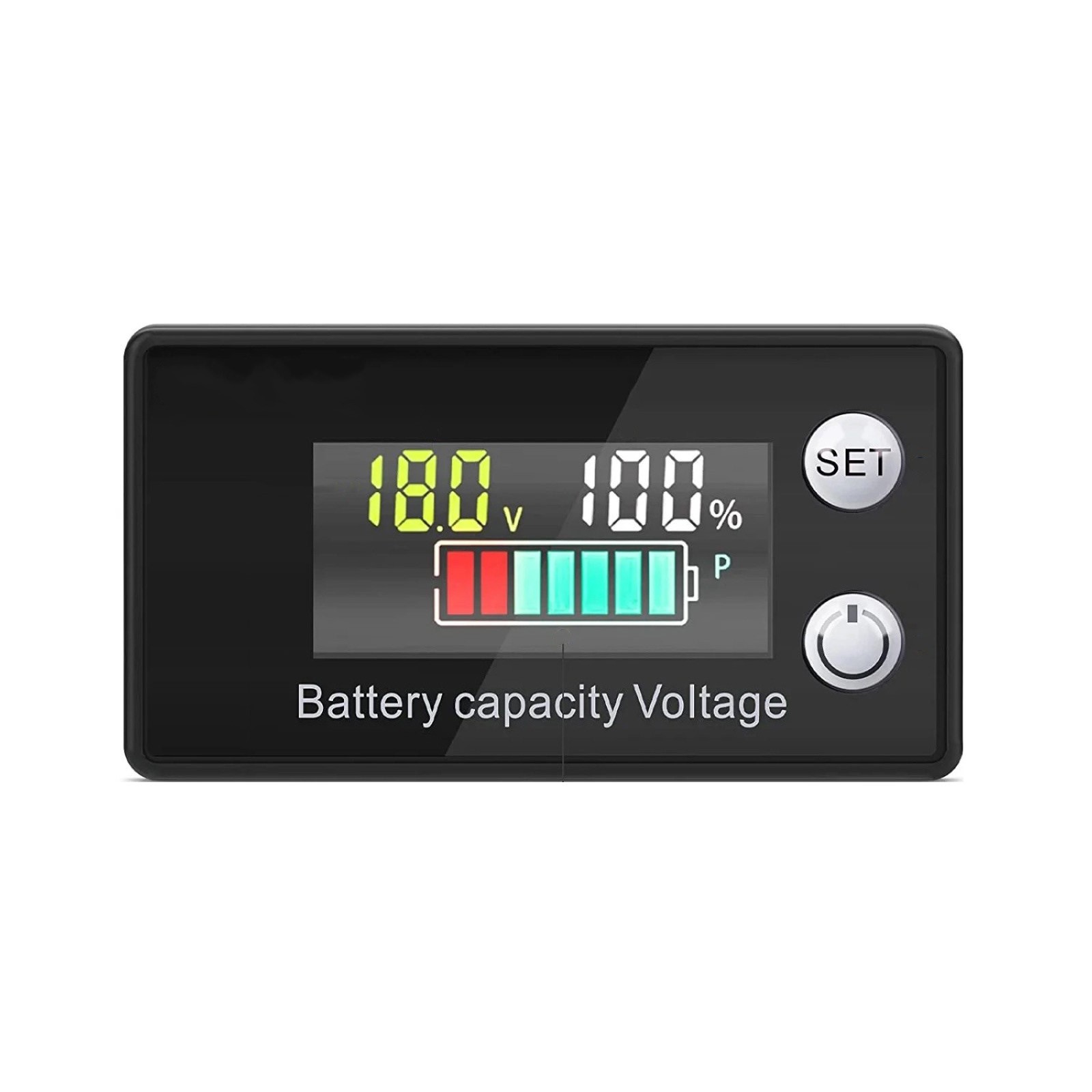 Battery Monitor Meter With LCD Display 12v 24v 36v 48v 60v 72v For Marine Boat