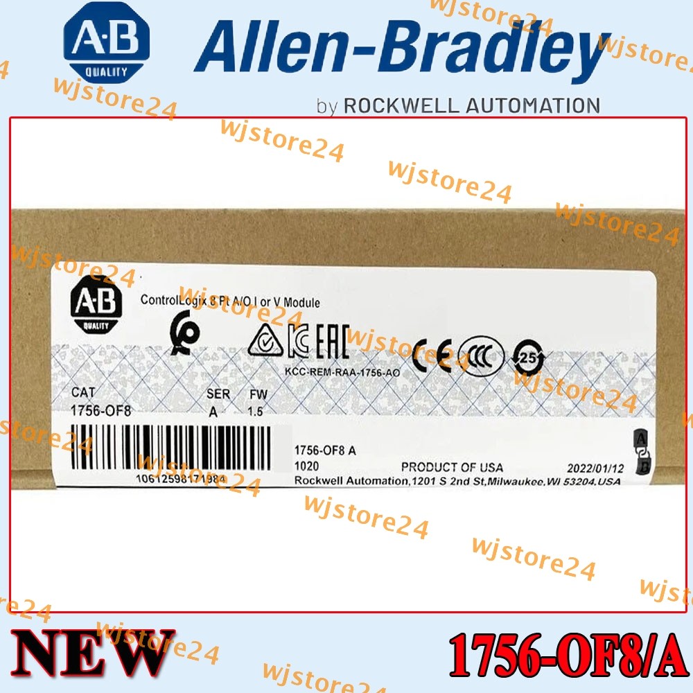 New Factory Sealed AB 1756-OF8 /A ControlLogix PLC Output Module US