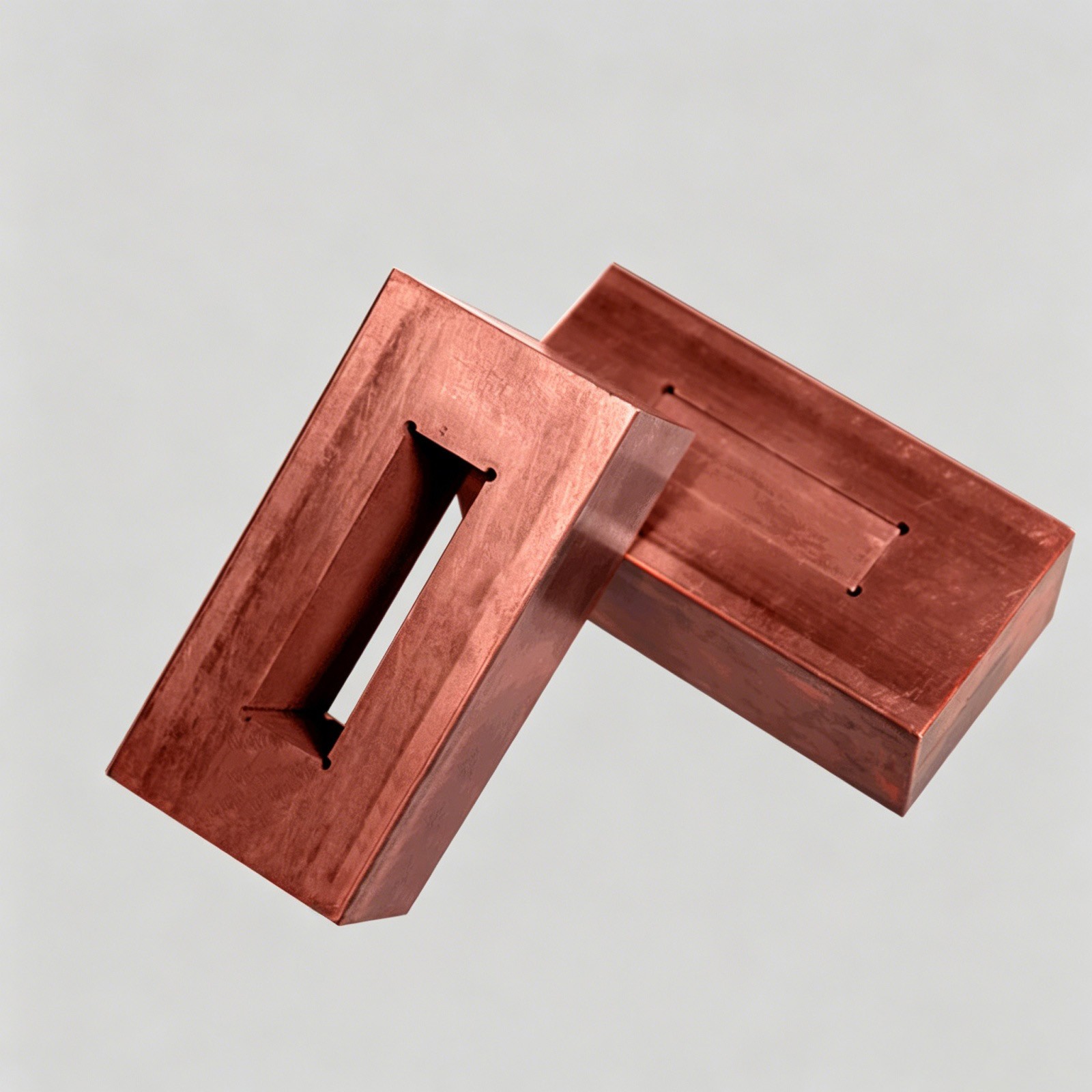 99.9% Pure Copper Block Copper Cube Mold Copper Block Rectangular C11000 Cu-ETP