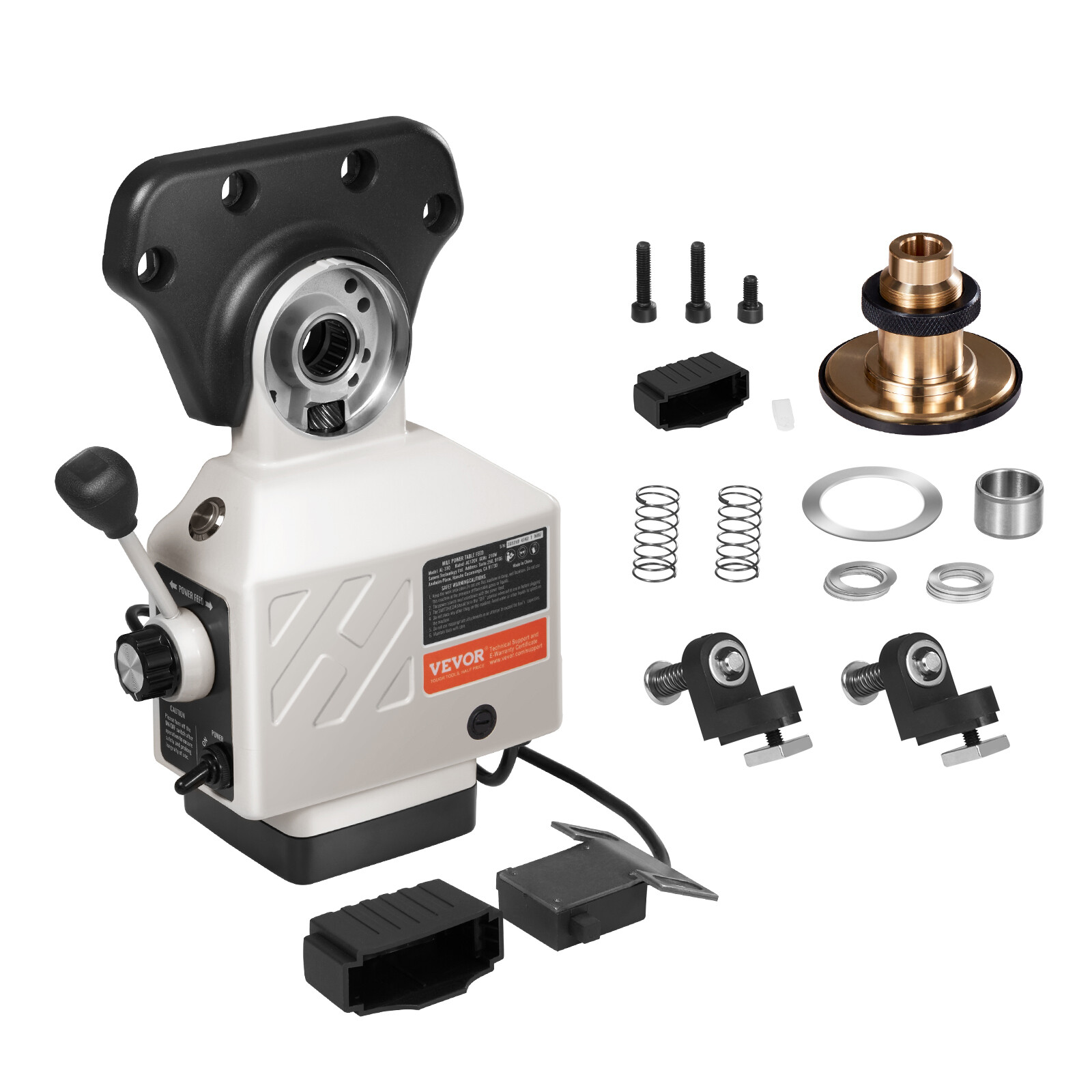 Power Feed X-Axis 150 Lbs Torque for Bridgeport Type Milling Machines 0-200 RPM