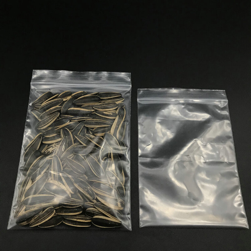Clear Zip Seal Plastic Bags Jewelry Zipper Top Lock Reclosable Baggies 2 Mil 2ML