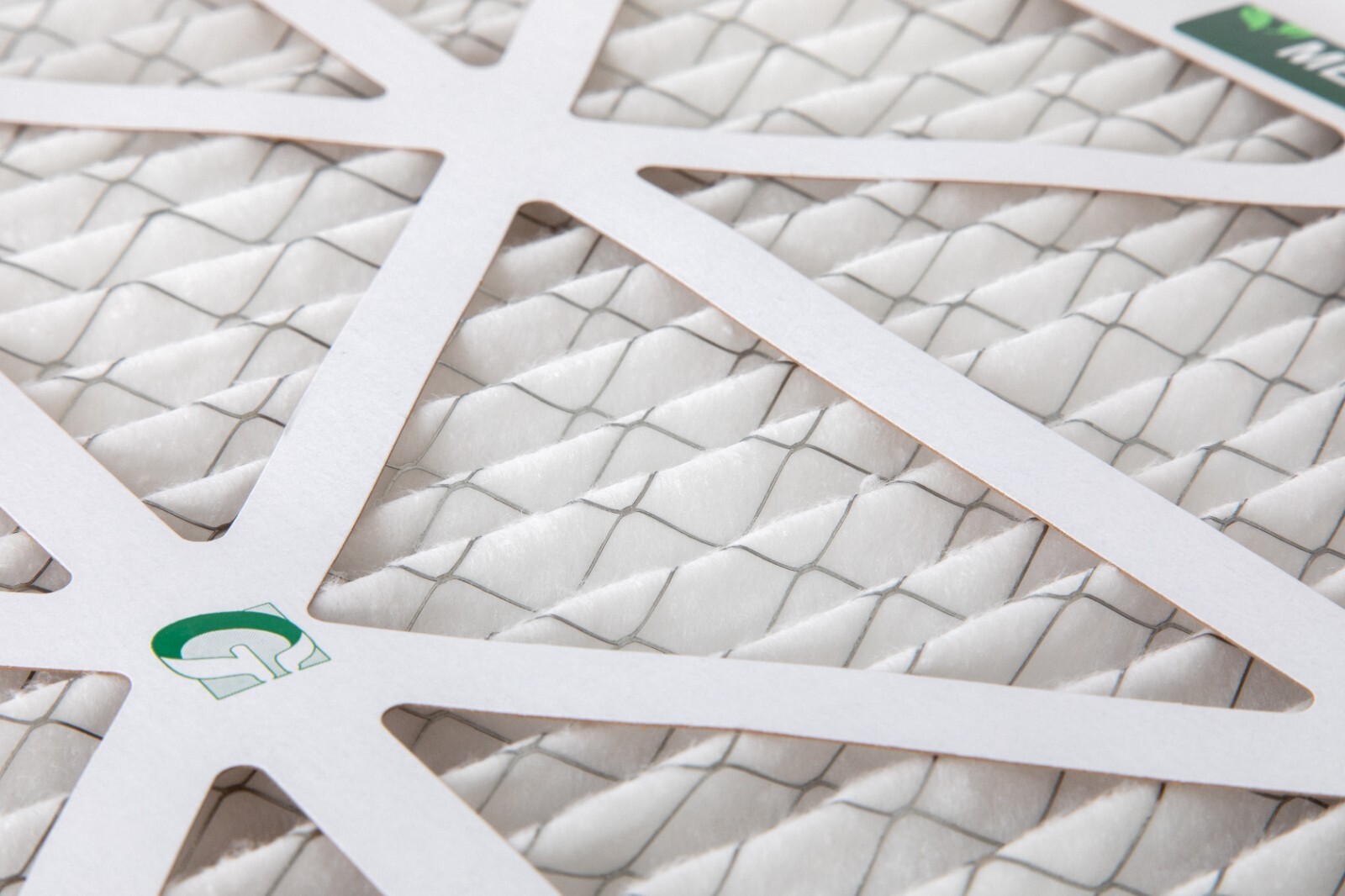 20x20x2 MERV 13 Pleated Air Filters by Glasfloss. 4 Pack. Made in USA.