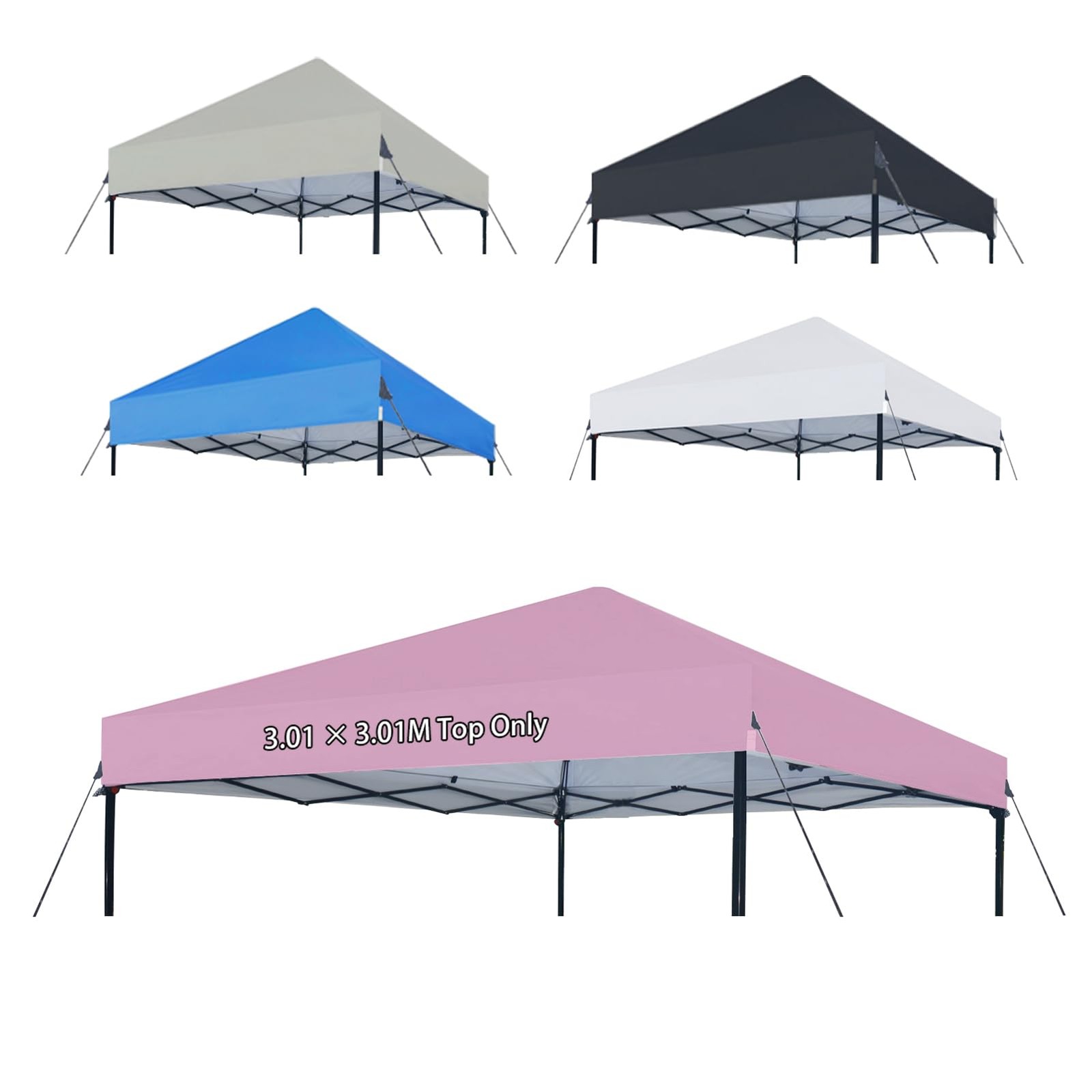 Joramoy 1010 Canopy Replacement Top Only Waterproof Pop Up Canopy Tent Top
