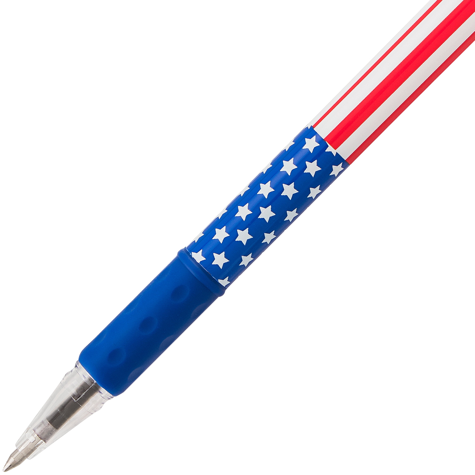 Box of 12 Pens 0.7mm Ballpoint Pen Stars and Stripes Flag Inspired