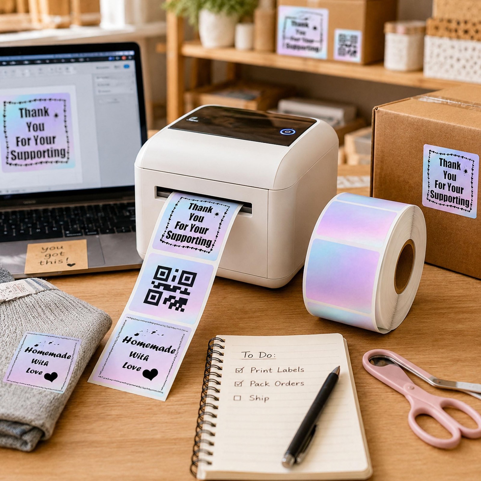 Direct Thermal Stickers Watercolor Thermal Printer Personalized Stickers | 2 …