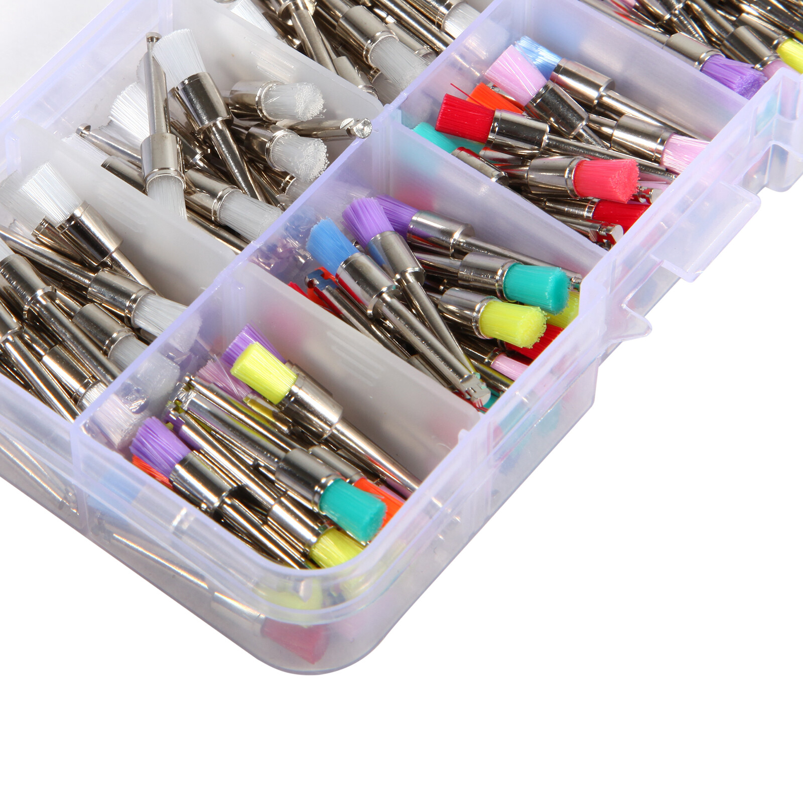 200 pcs Dental Teeth Prophy Brushes Polishing Tapered Latch Type Mixed 2.35mm