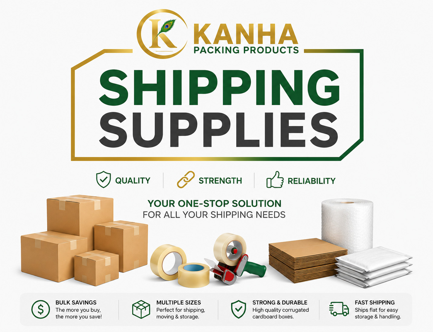8x8x8 -80 Boxes Corrugated Shipping Heavy Duty Moving Storage Packing Cardboard