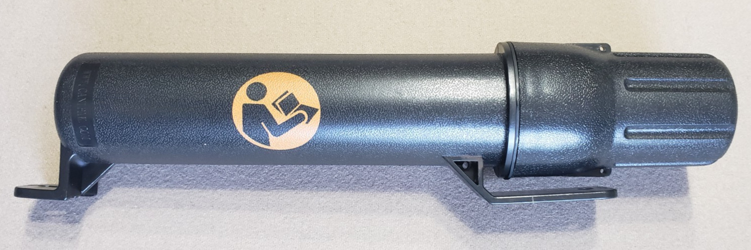 Qty. 12- CaniPak Manual Canister Protective Tubes Black New with Caps, CAN-22