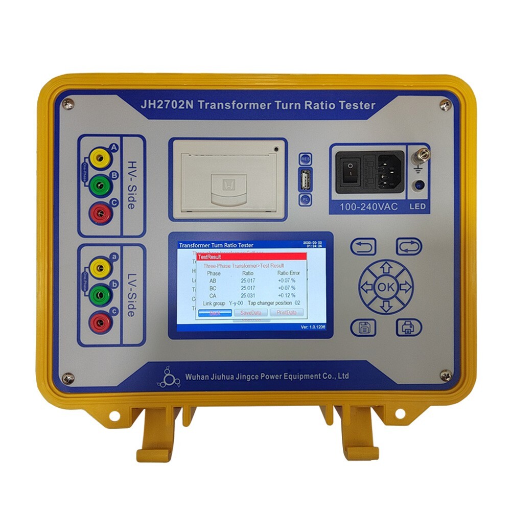 JH2702N TTR Meter Transformer Turns Ratio Tester Spanish/English PT CT Test