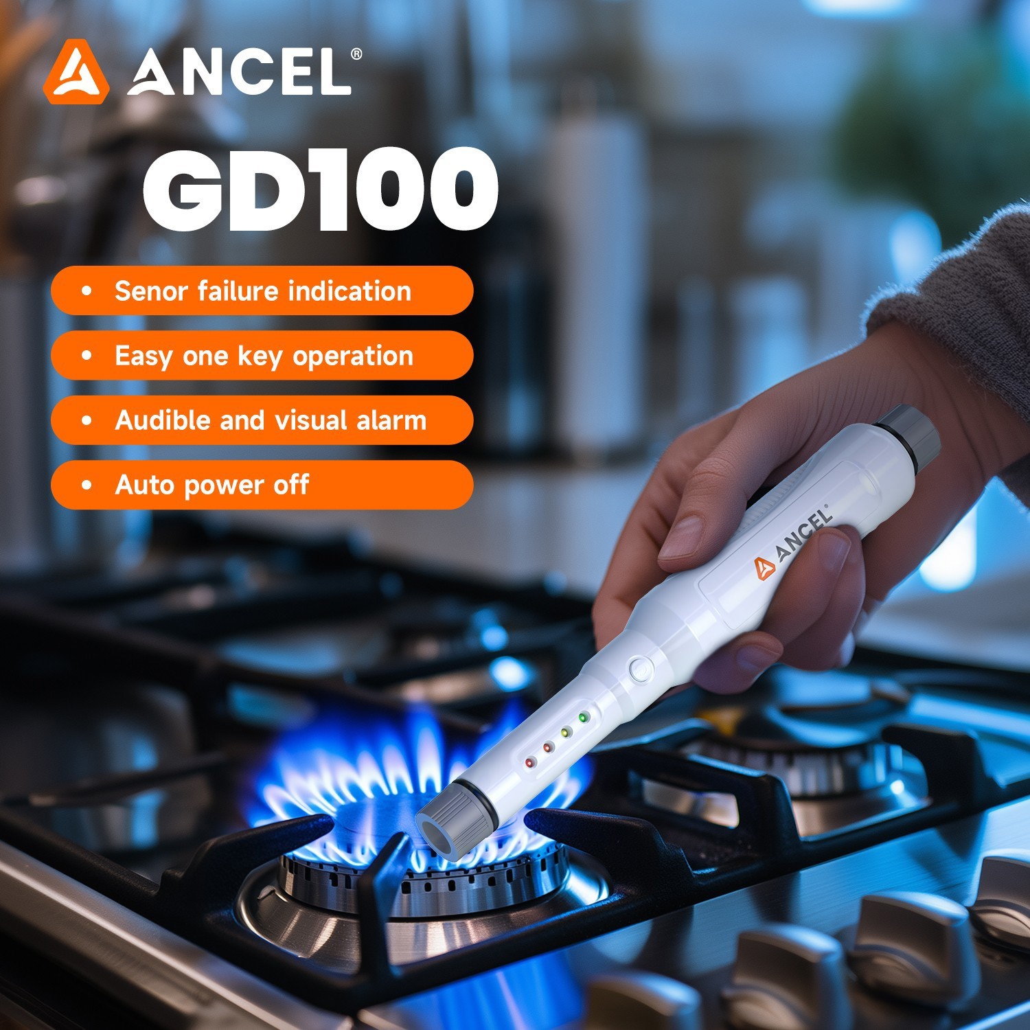 ANCEL GD100 Digital Natural Gas Leak Detector Diagnostic Tool Car Pipe Leak Test