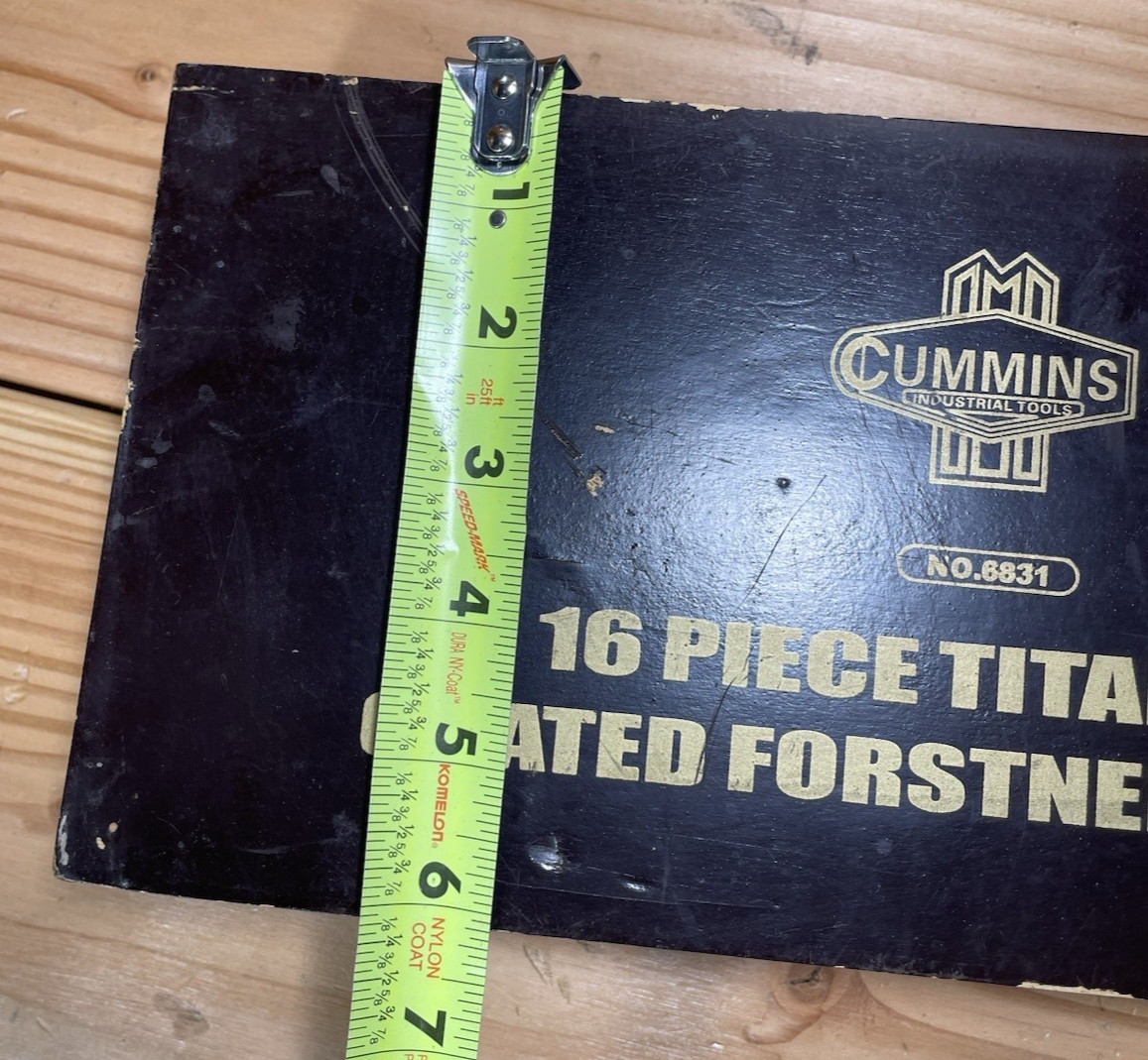 Cummins Industrial 16Pc Titanium Coated Forstner Bit Set No. 6831 Vintage