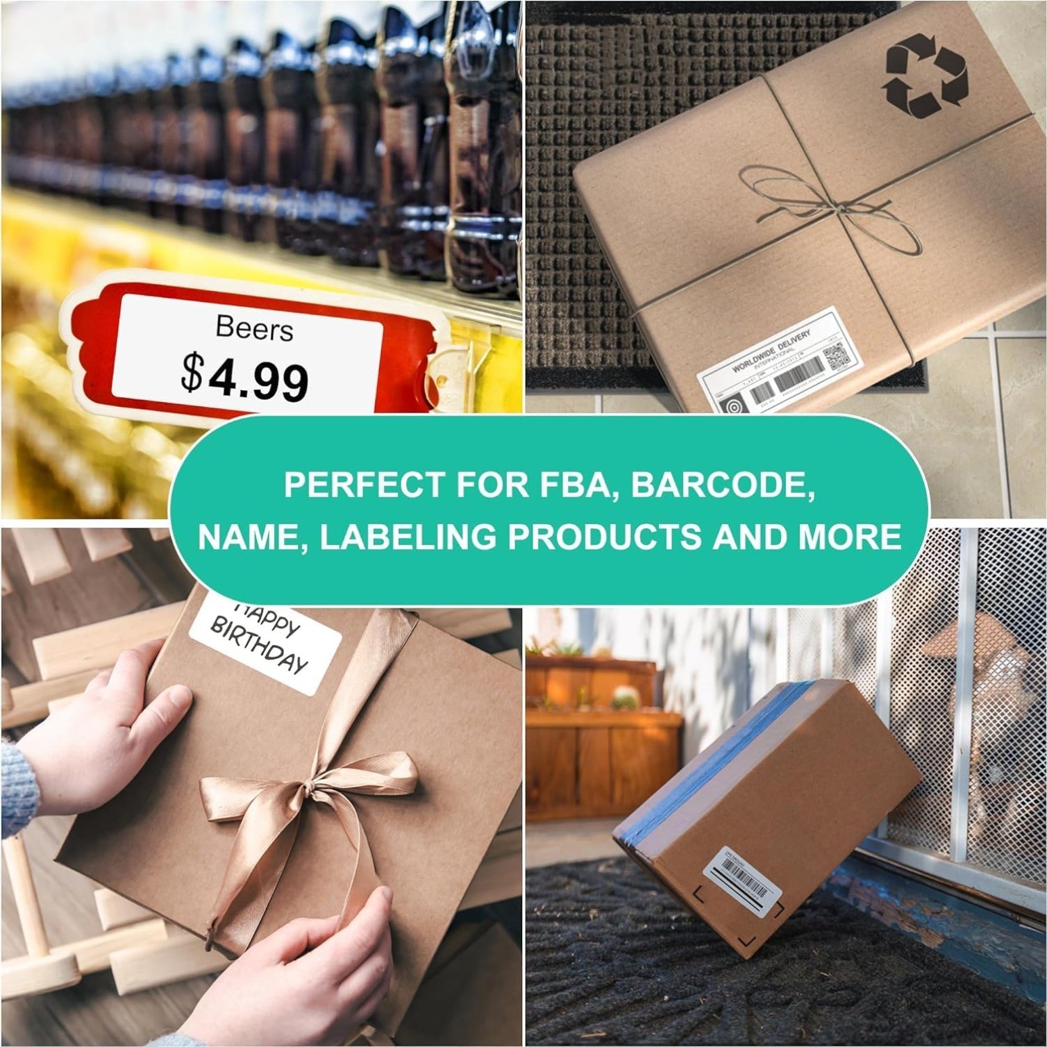 Printable Address Labels, 1″ x 2-5/8″, 30 per Sheet,Mailing Labels for Envelopes