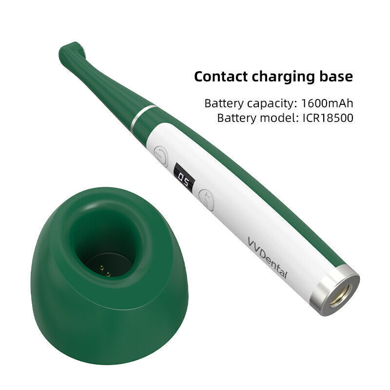 Dental Wireless Cordless LED Curing Light 1 Second Resin Cure Lamp 2 Mode 2500mw