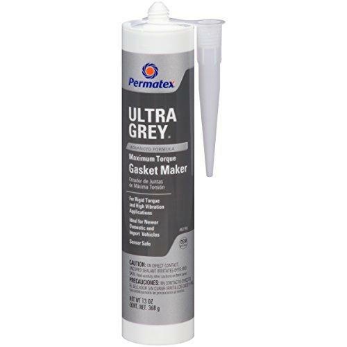 Permatex 82195 Ultra Grey Rigid High-Torque RTV Silicone Gasket Maker, 13 oz.
