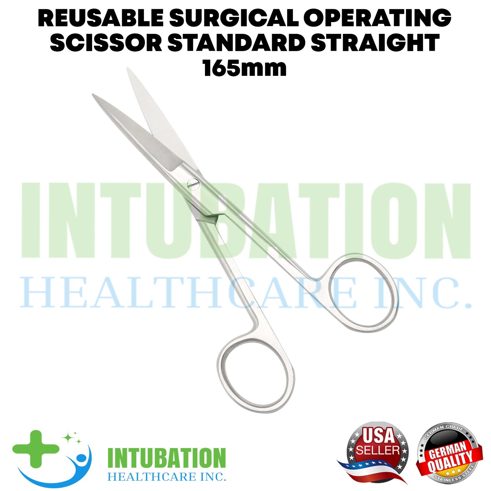 Surgical Scissors Straight 165mm Reusable Stainless Steel Operation Tool