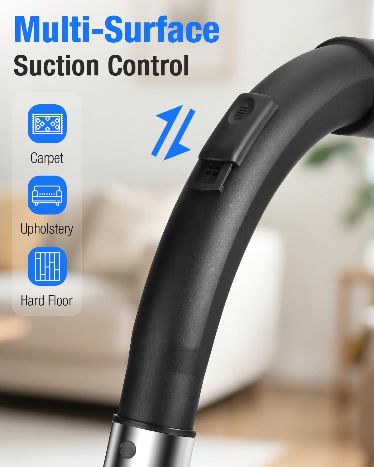 Zefiro Max 1600W Multi-Surface Bagless Canister Vacuum Cleaner 40Kpa Suction