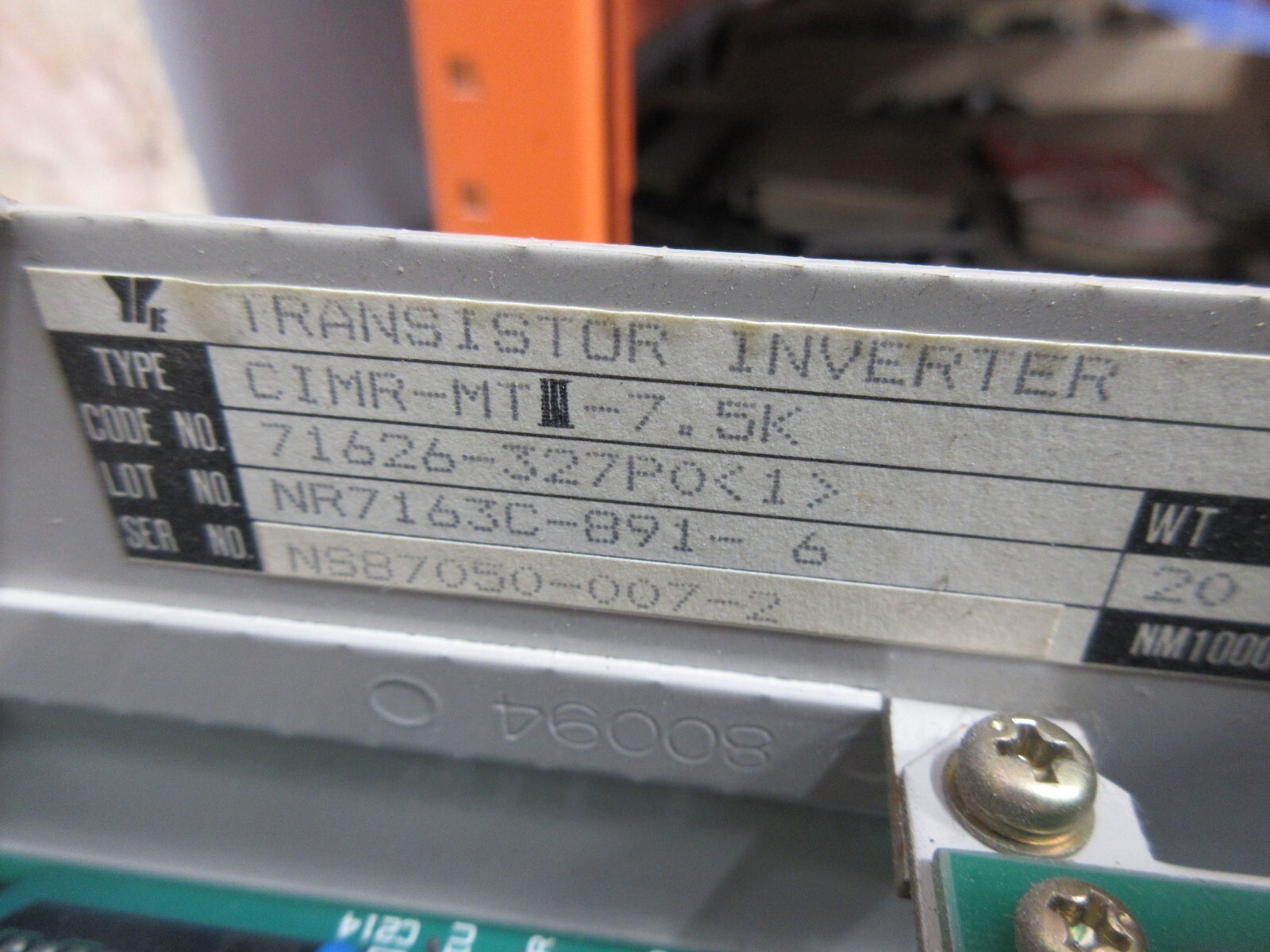SPECIAL PRICE YASKAWA SPINDLE DRIVE CIMR-MTIII-7.5K JPAC-C345 C341 C342.1 EACH 1