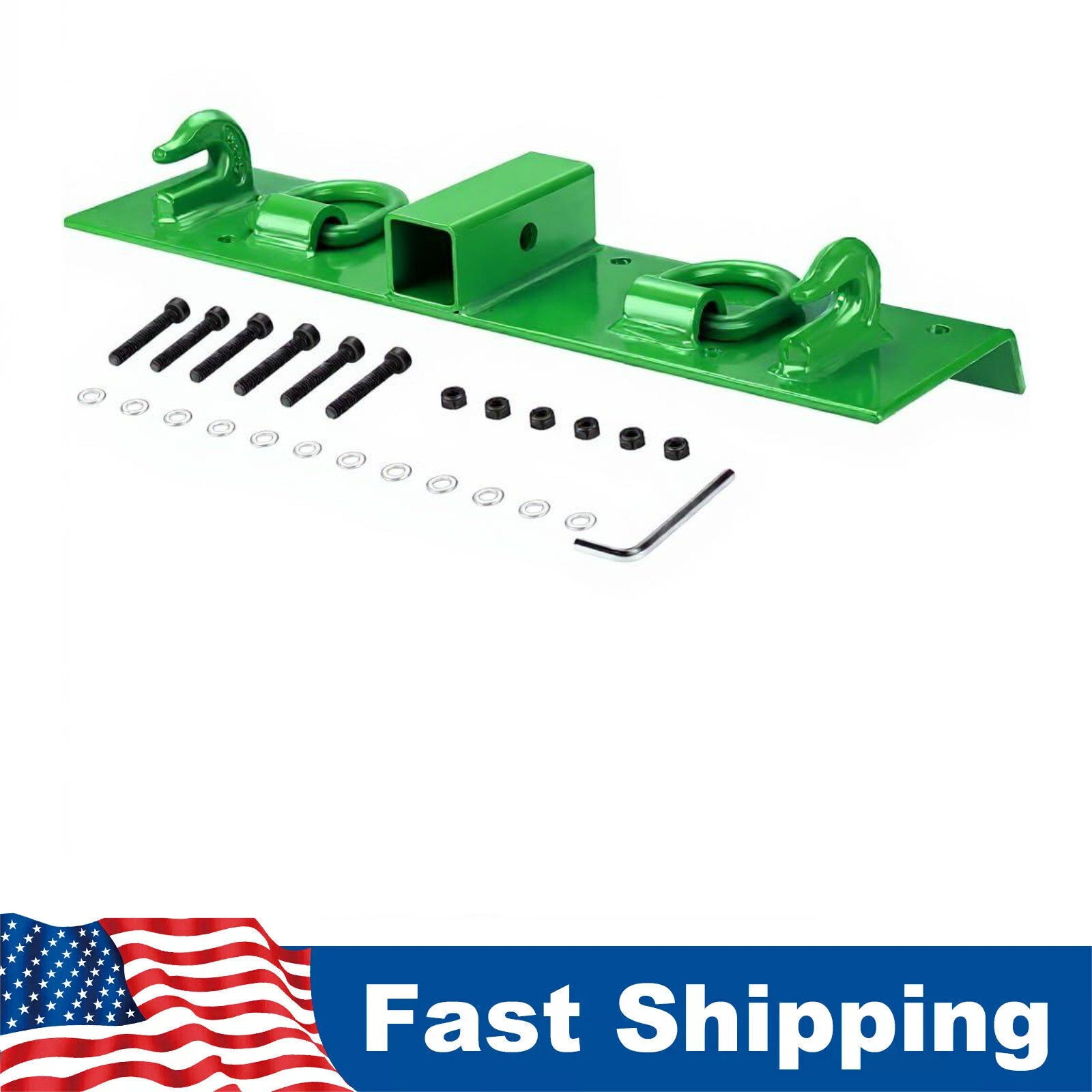 Bolt on Grab Hooks & D Rings & 2″ Receiver For John Deere 1025R Compact Tractor