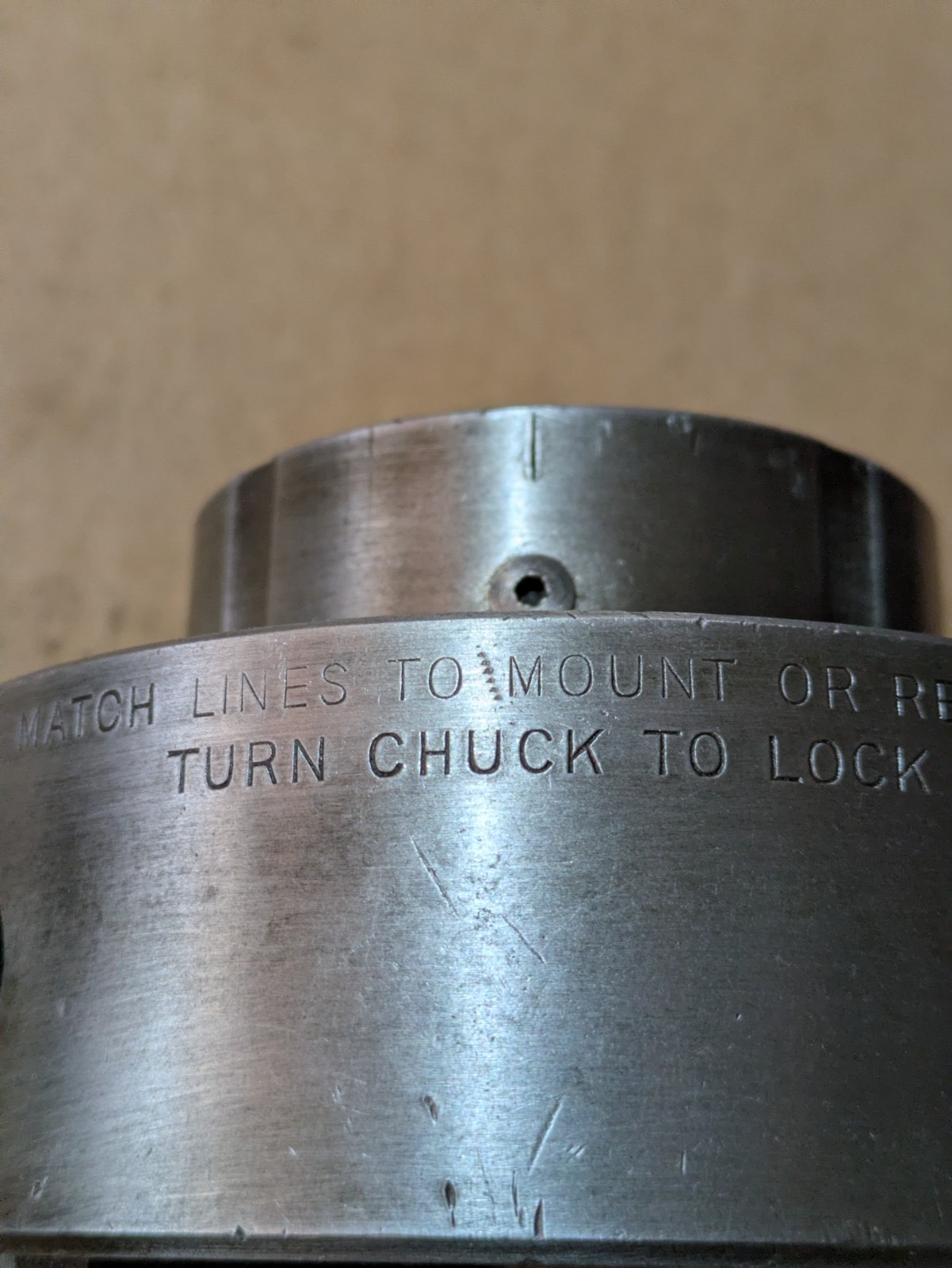 HARDINGE 5″ 4 JAW CHUCK TAPER MOUNT