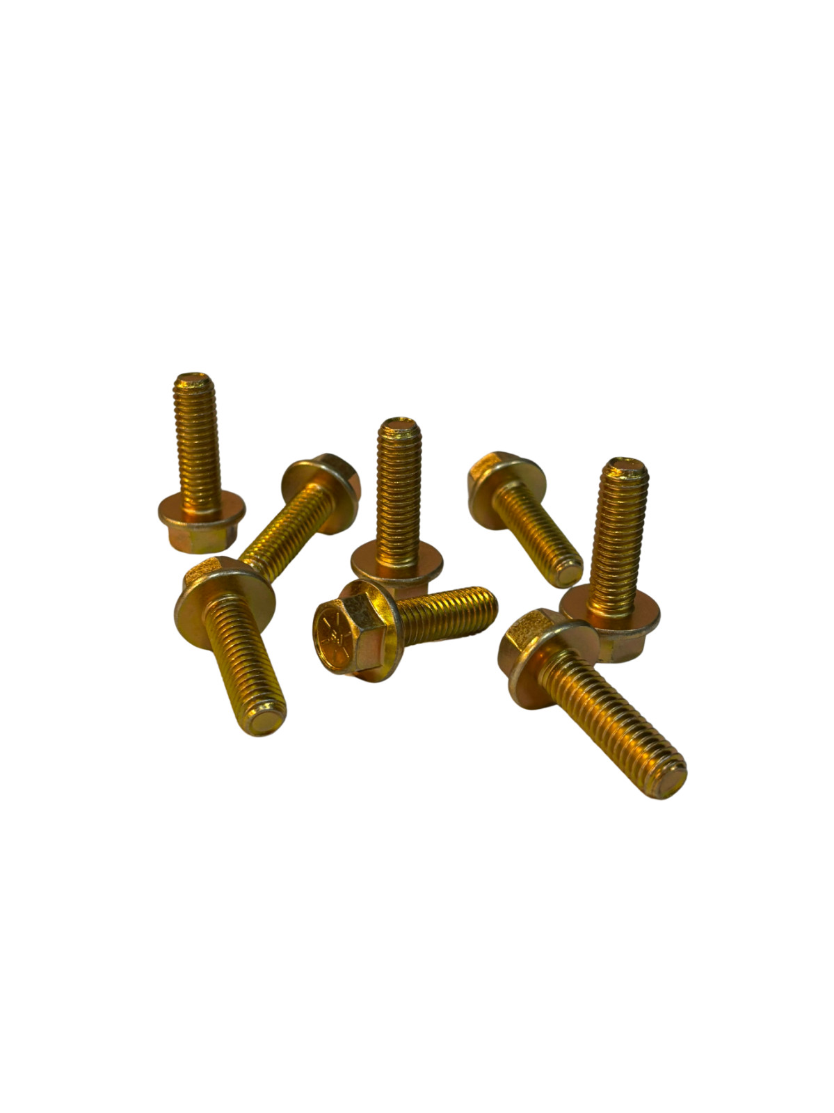 (100 Pcs) 3/8″-16×1 1/4″ Grade 8 Hex Flange Bolt (FT) Zinc Yellow Trivalent