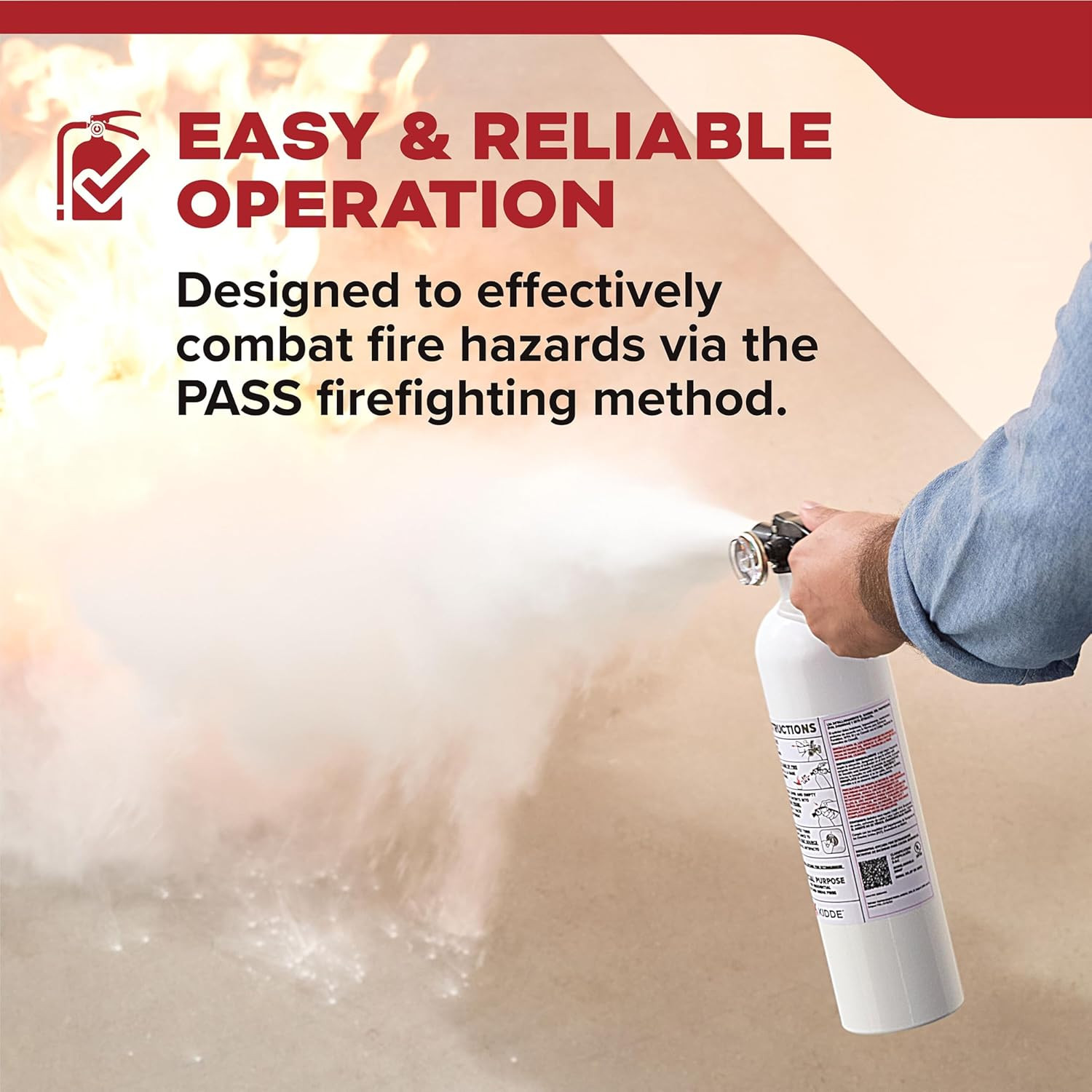 Fire Extinguisher for Vehicles, Cars, Trucks, Single-Use 5BC