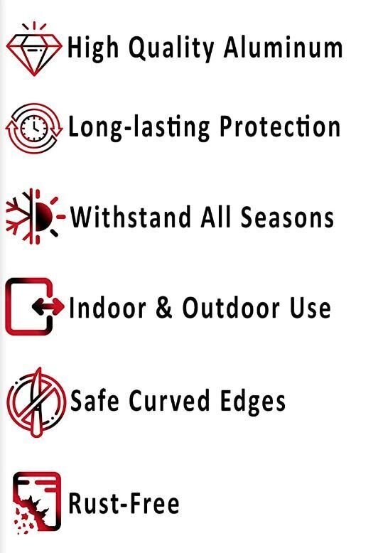Warning Paintball Protective Gear Required Red BLACK Aluminum Composite Sign