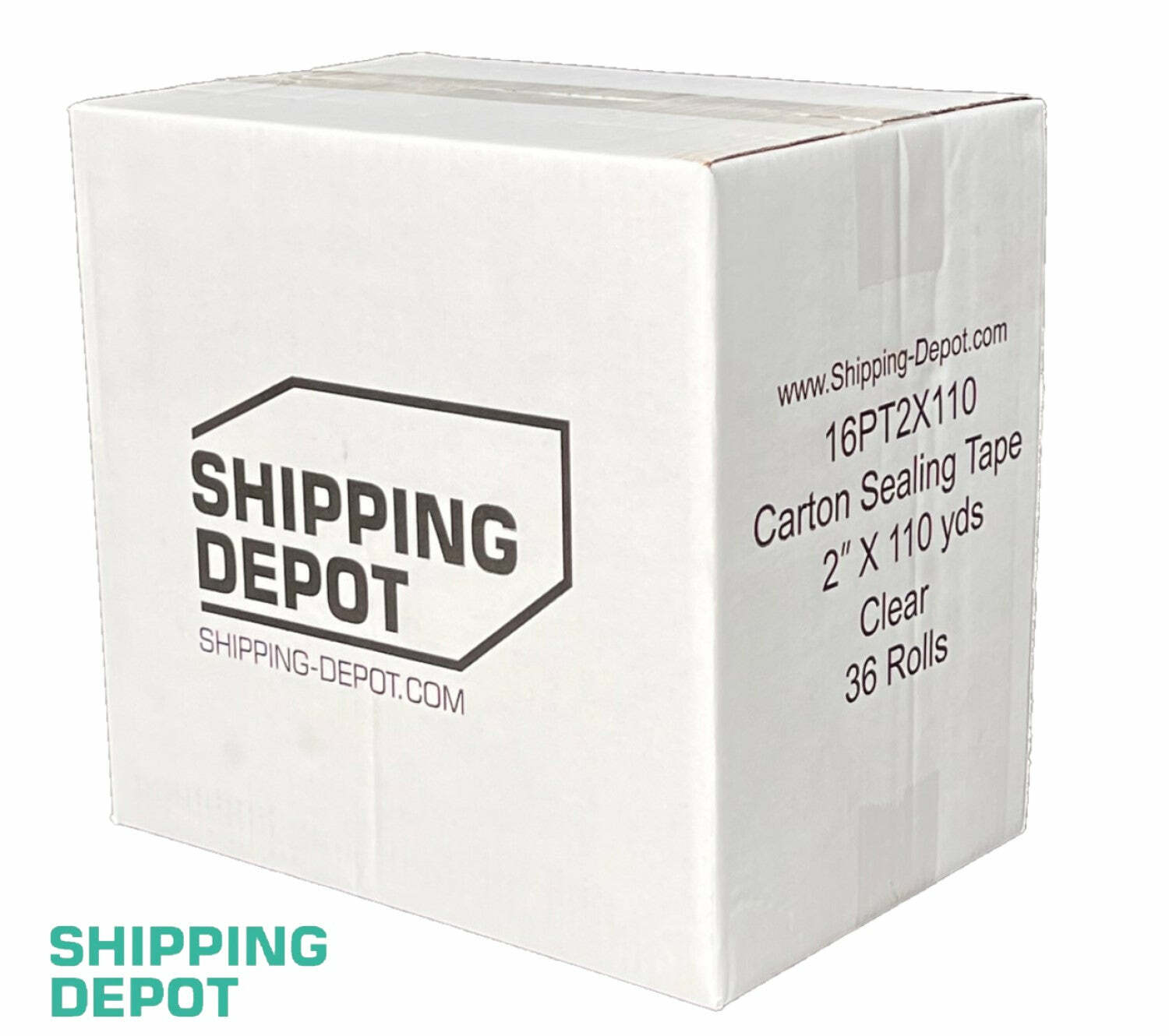 6 Rolls of Shipping Depot Carton Box Sealing Clear Packing Tape 2″ x 110 Yds