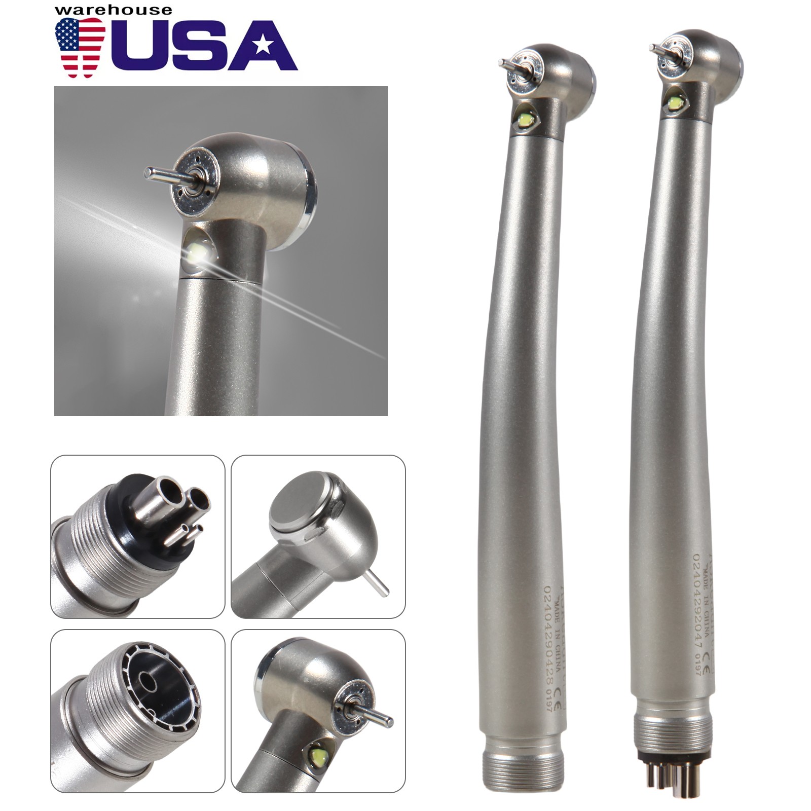 Turbina LED 2/4 orificios con pieza mano de alta velocidad dental NSK Style