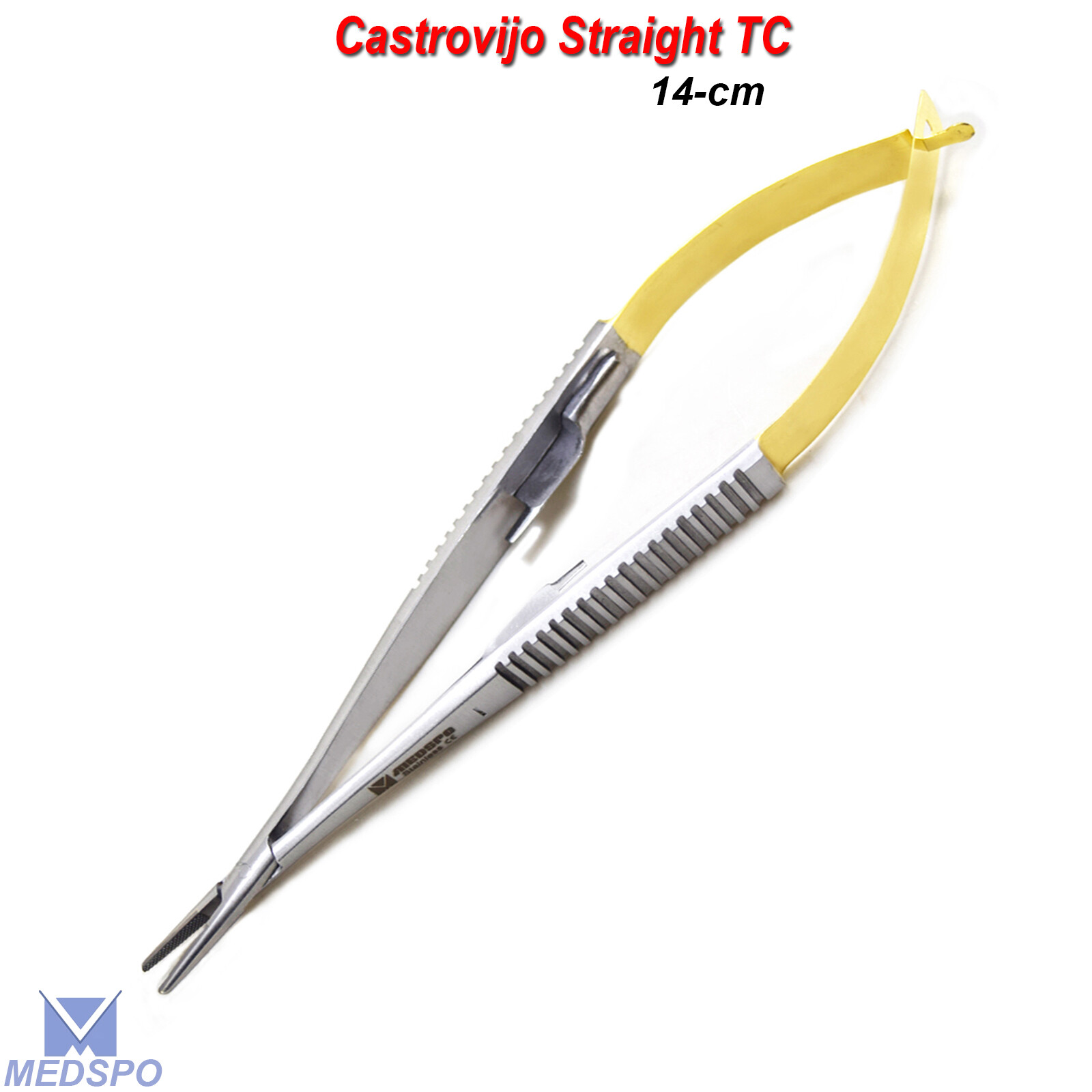 5-PCS Micro Dental Straight Castroviejo Needle Holder TC Surgical Instrument CE