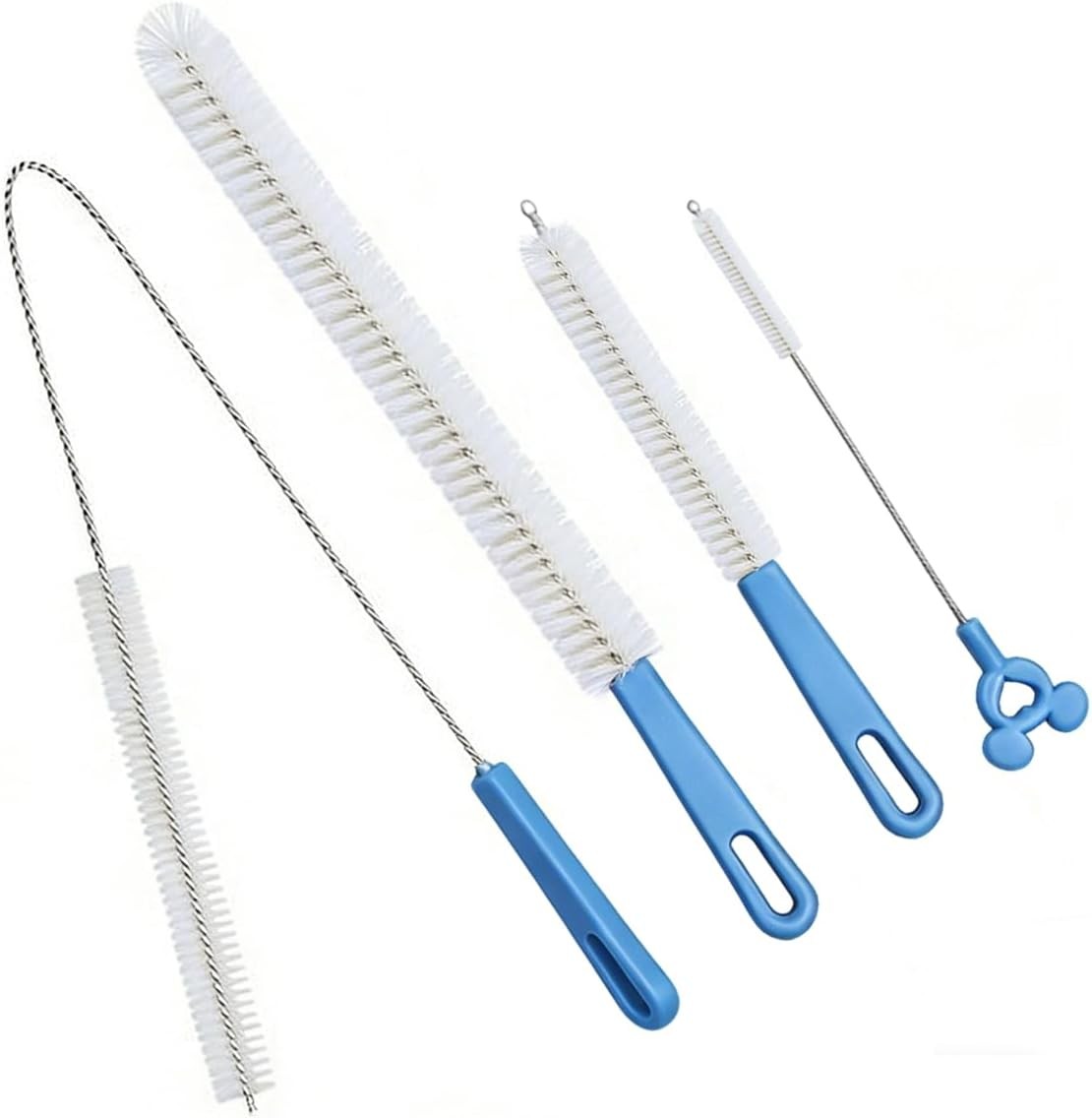 Flexible Drain Cleaning Brush Set, Long Pipe Cleaner for Kitchen Sink, Shower, T