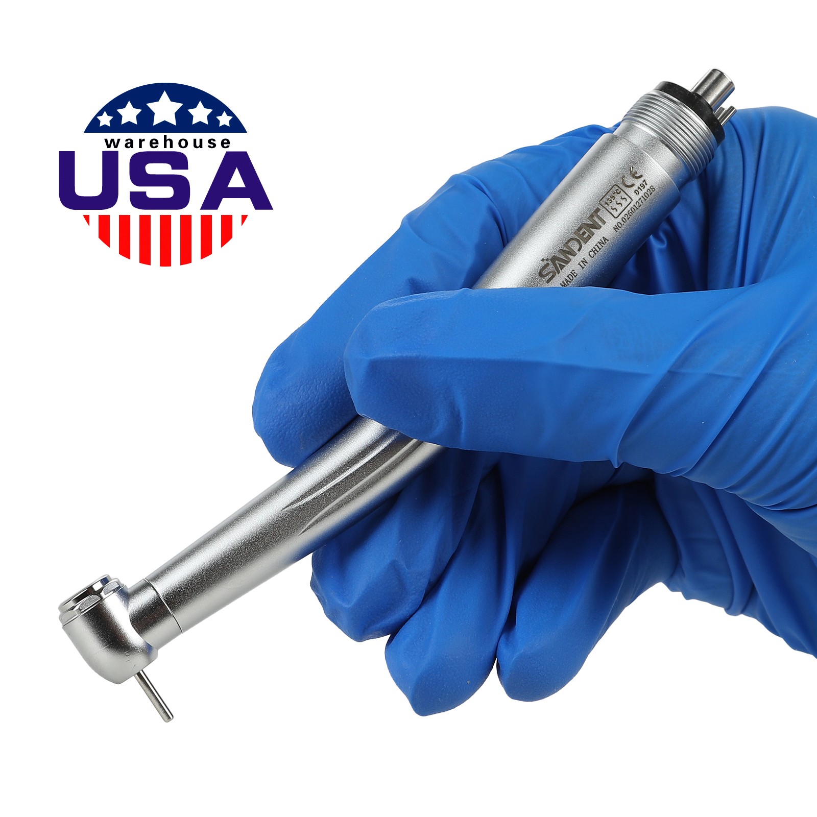 10pcs SANDENT NSK PANA MAX Style Dental High Speed Handpiece Push Button 4 Hole