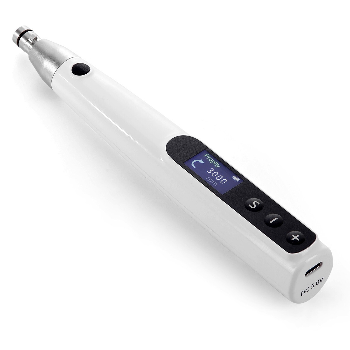 Dental Wireless LCD Hygiene Prophy Handpiece 360° Swivel+2 Prophy Angles