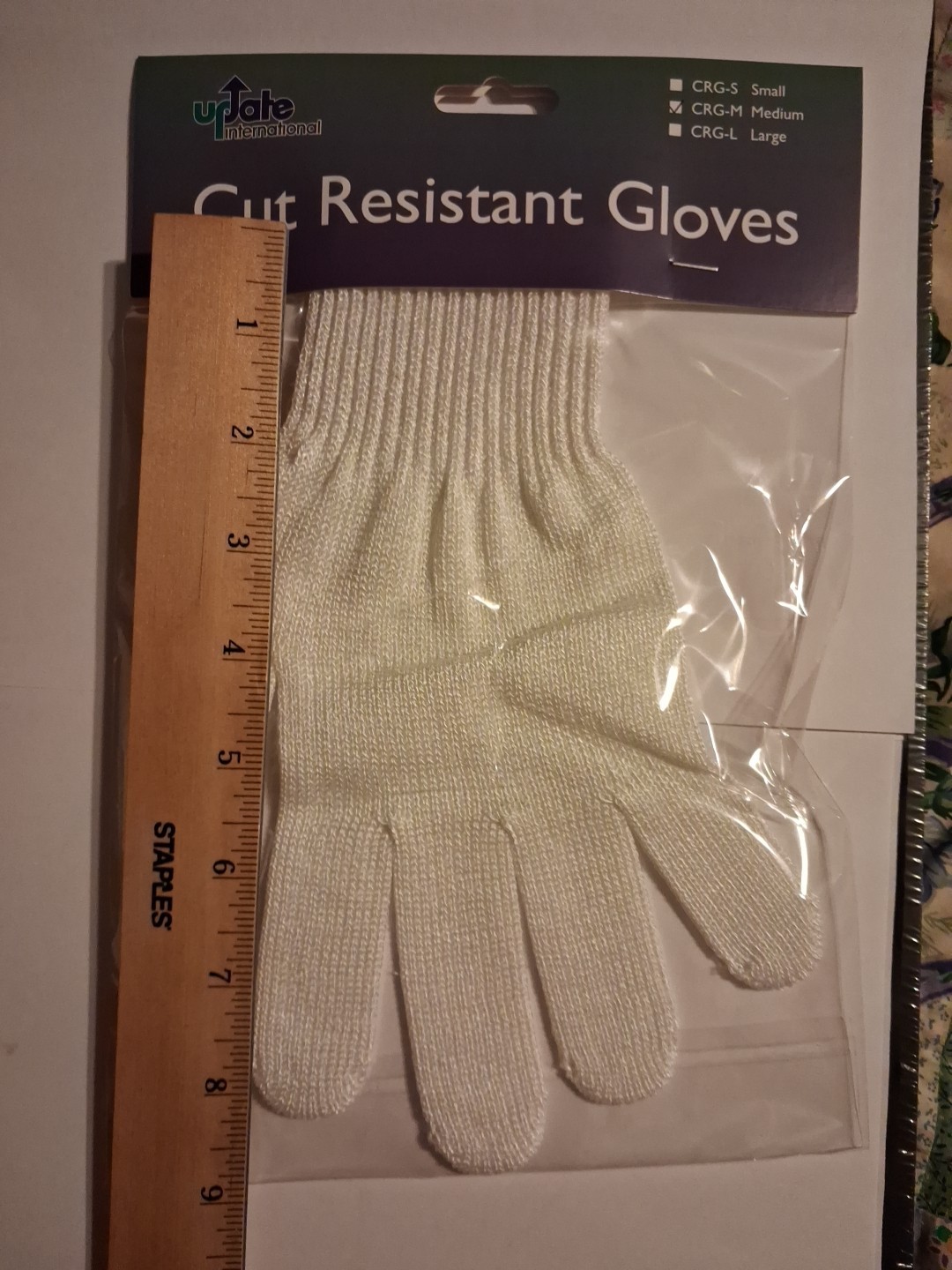 Cut Resistant Glove Medium Ambidextrous Washable Anti-Microbial (ONE)