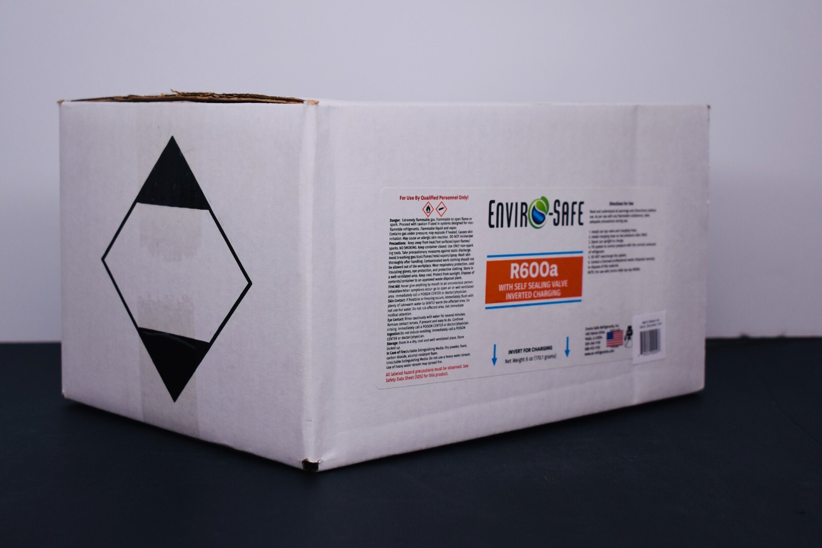 R-600a Refrigerant with 7/16″ Self Sealing K28 6 oz Case/12