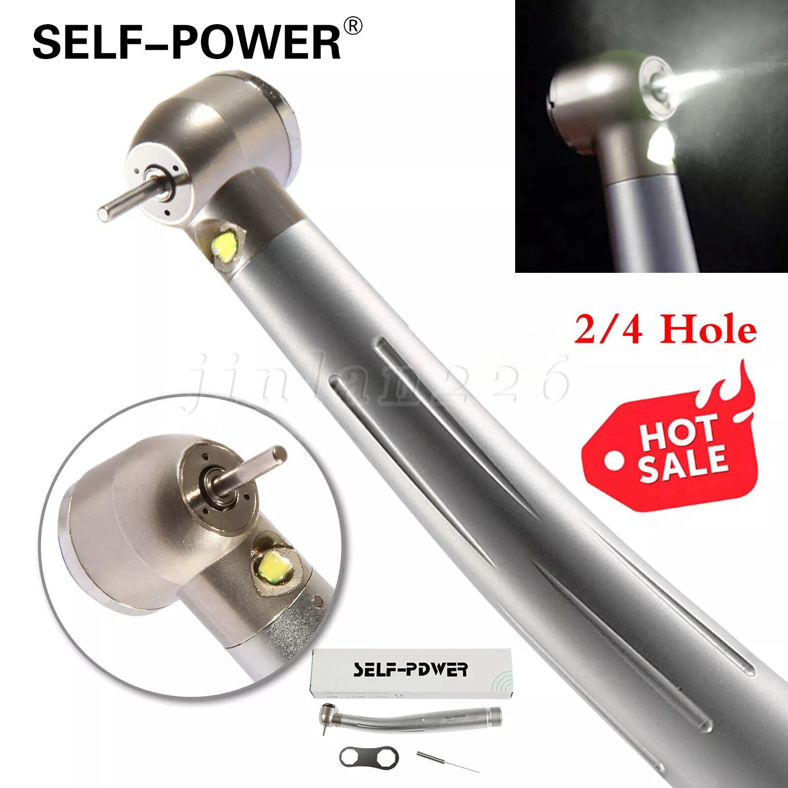 Estilo NSK Dental Pieza mano LED de alta velocidad Pana MAX EK LED 2 & 4Hole PDM