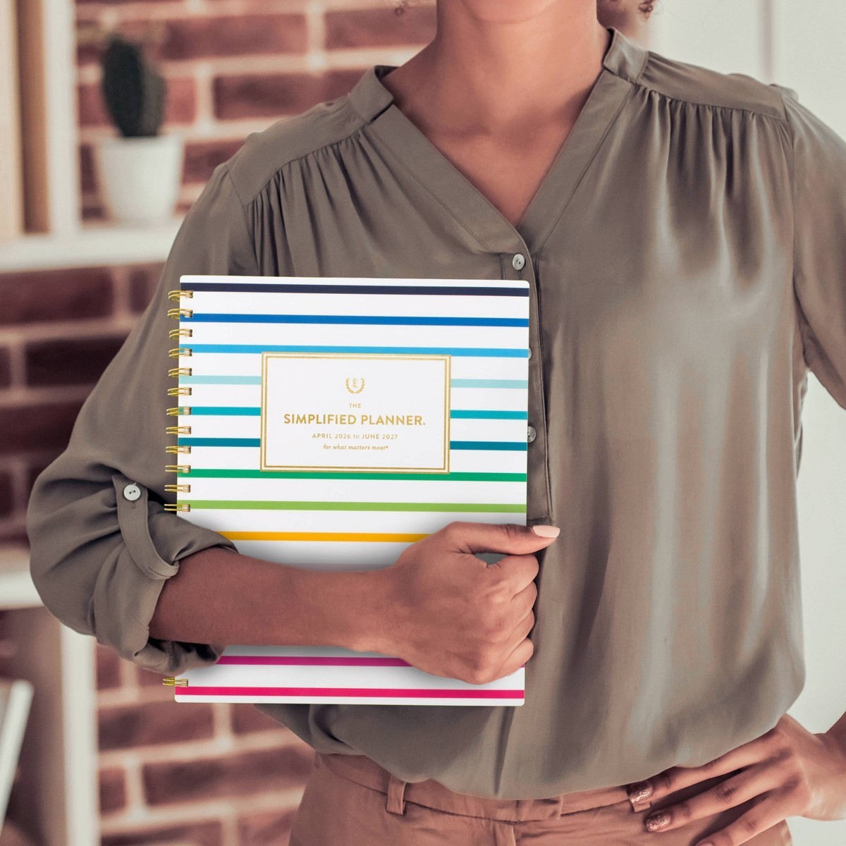 Emily Ley for At-A-Glance 8.375″x11″ 2026-2027 Large Weekly/Monthly Printed