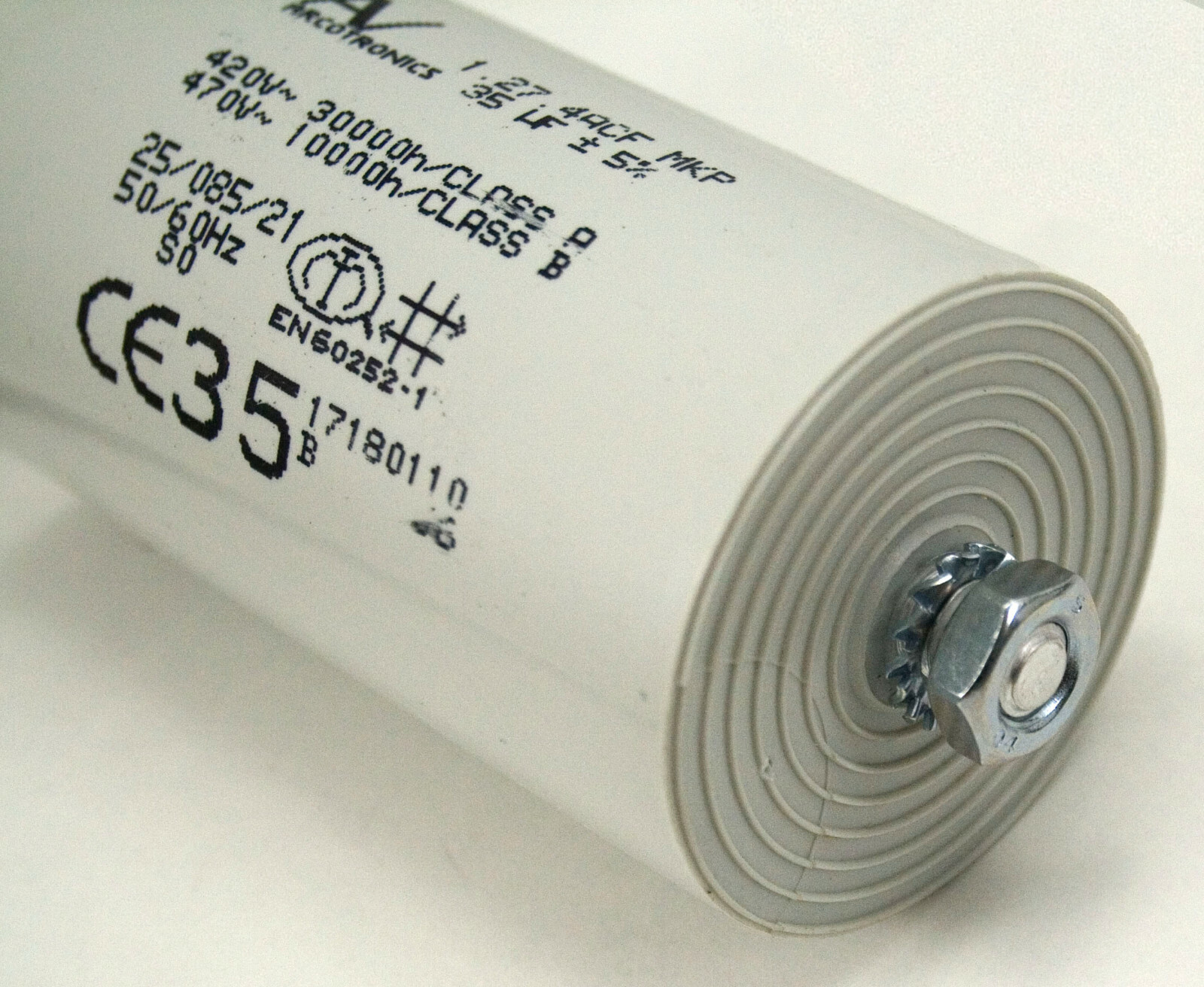 Arcotronics EN60252-1 (1.27.4ACF MKP 35uF +- 5%) Motor Start Capacitor CE35