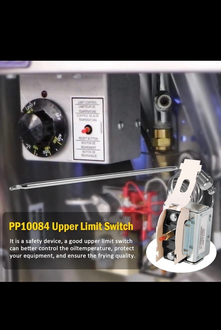 PP10084 High Limit Switch for Pitco Fryers LCH Hi Limit Safety Thermostat 450°F