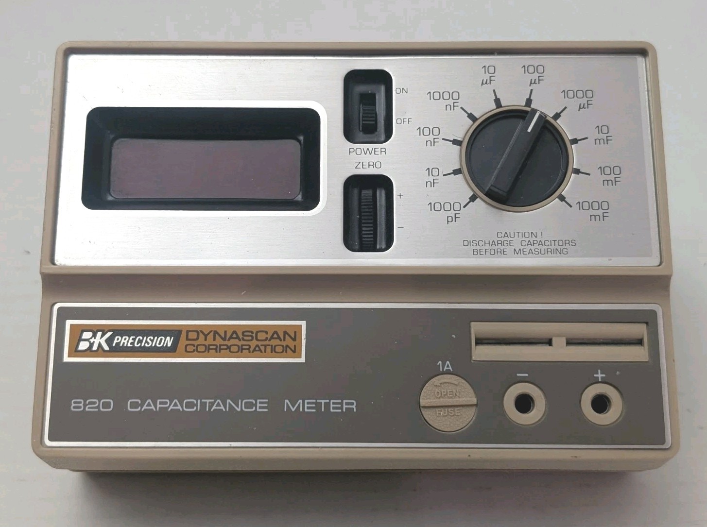 Vintage B&K Precision 820 Capacitance Meter No Leads