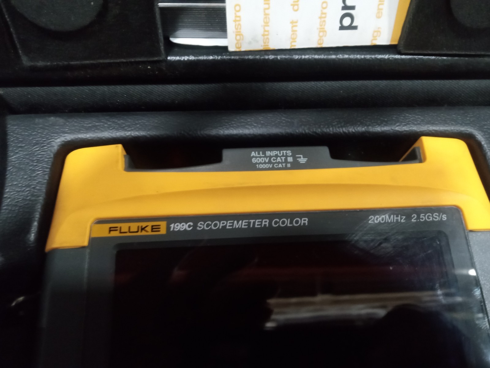 Fluke 199C ScopeMeter Color 2.5GS/s Dual-Input 200MHz HandHeld Oscilloscope
