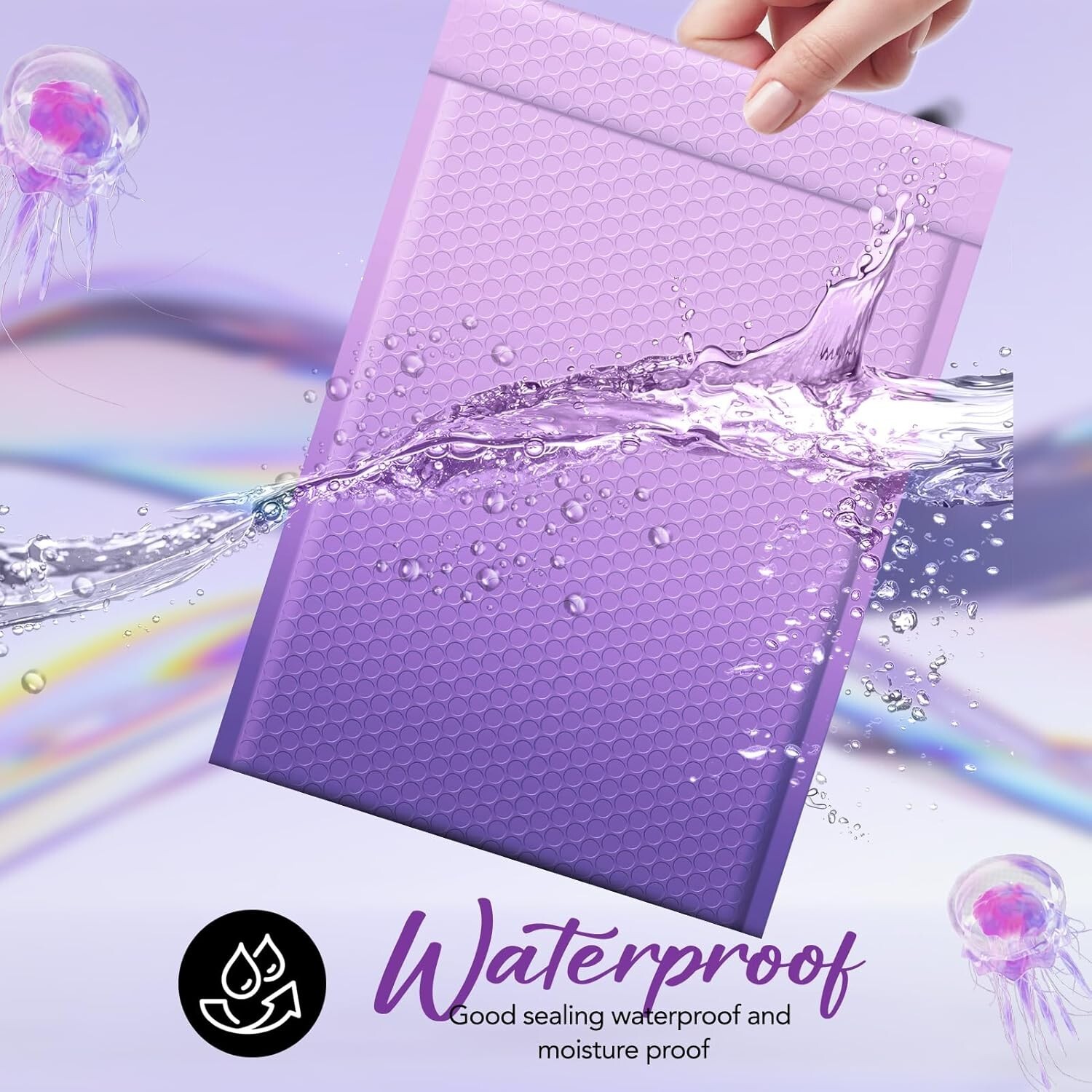Large Bubble Mailers Bags 10.5×16 240pc Padded Envelope 10.5×15 Gradient Purple