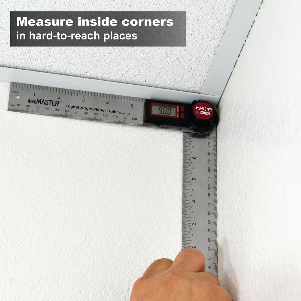 Accumaster Digital 7 In. Angle Finder Protractor and Ruler